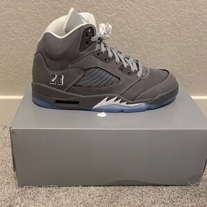 Men's Gray High-Top Sneakers